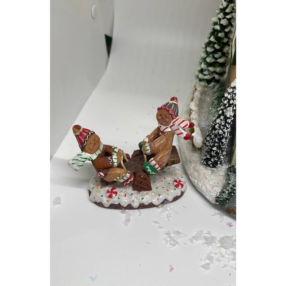 Allstate Floral~ Holiday House~ Large animated Box Victorian VNTG - Picture 4 of 12